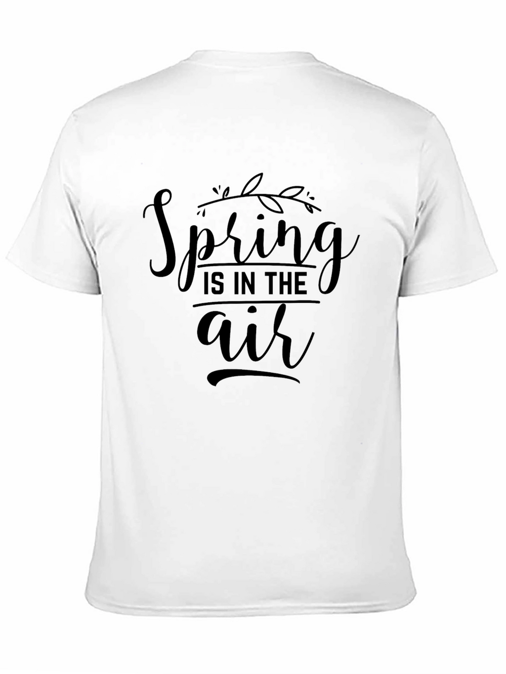 Spring is in the Air Black Graphic Tee