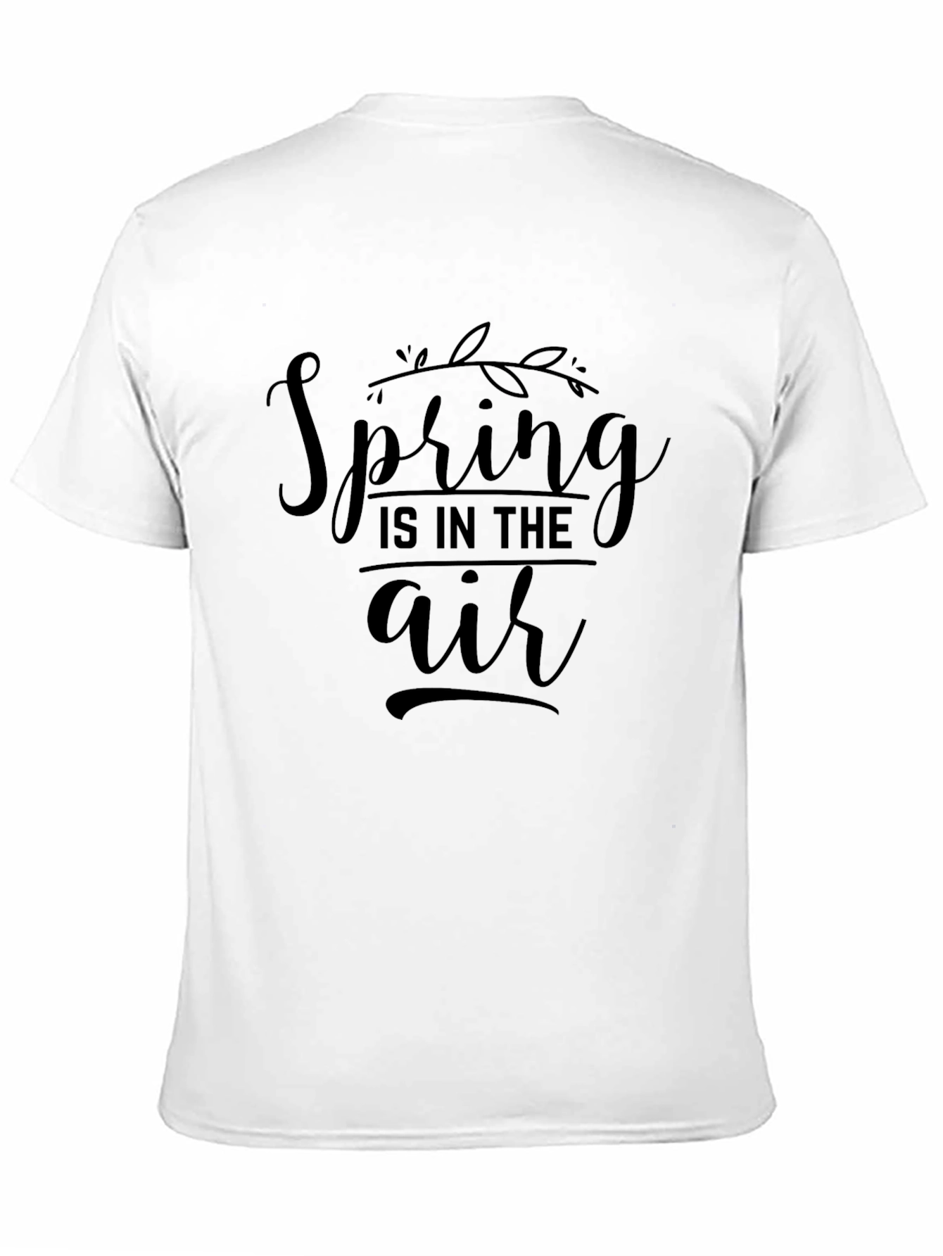 Spring is in the Air Black Graphic Tee