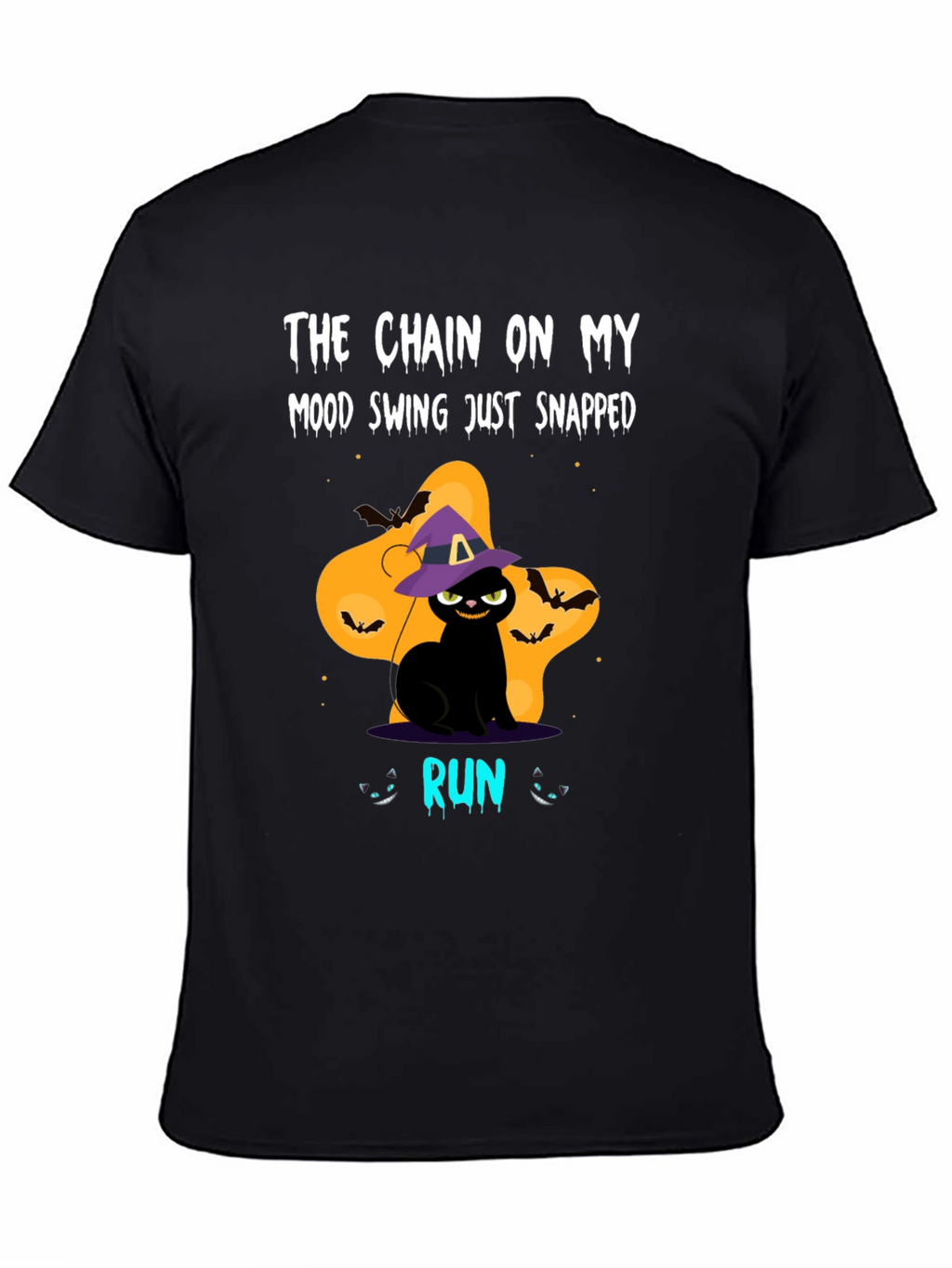 Halloween Cat Mood Swing Graphic Tee