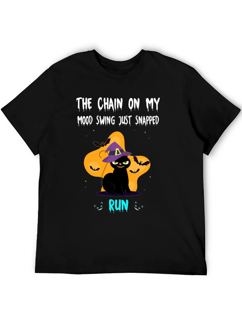Halloween Cat Mood Swing Graphic Tee