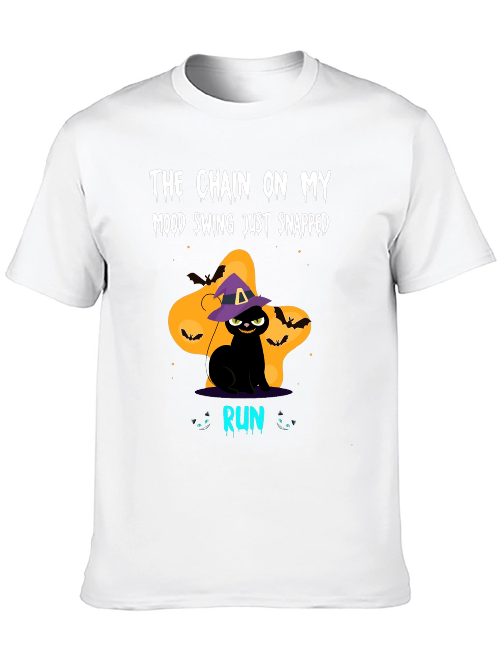 Halloween Cat Mood Swing Graphic Tee