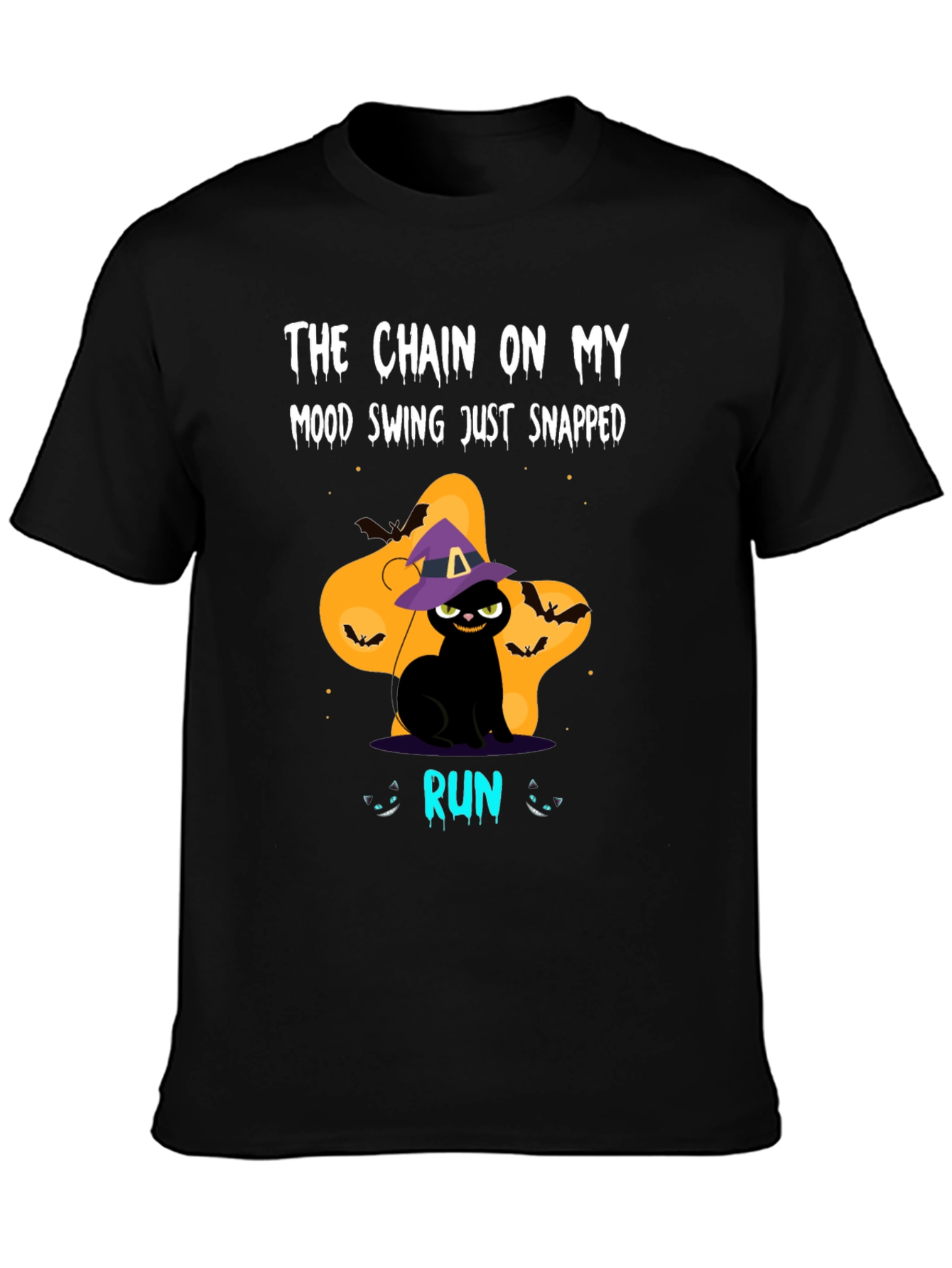 Halloween Cat Mood Swing Graphic Tee