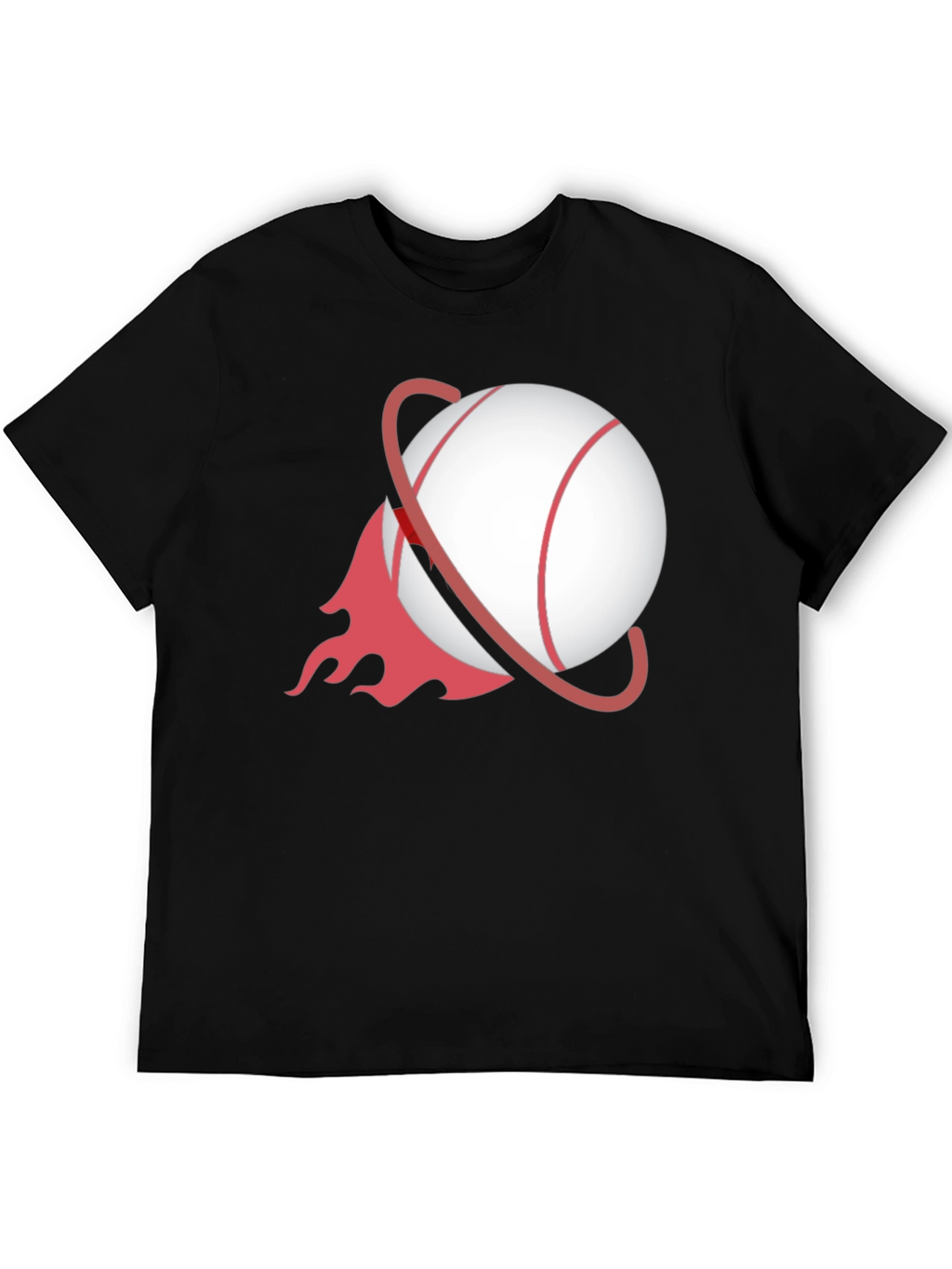 Baseball Planet Black T-Shirt