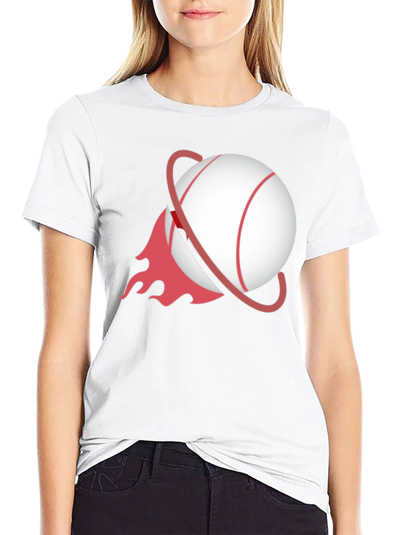 Baseball Planet Black T-Shirt
