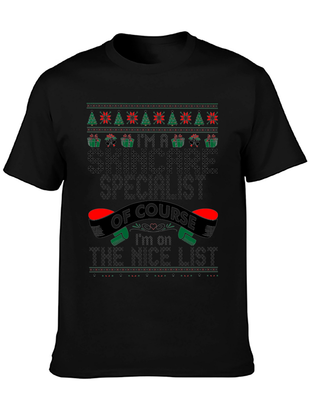 Skincare Specialist Christmas Ugly Sweater T-Shirt