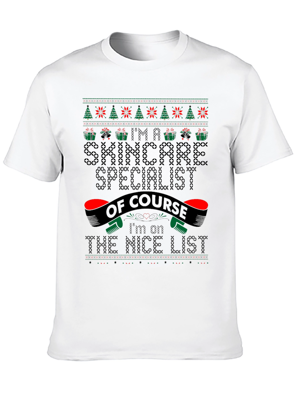 Skincare Specialist Christmas Ugly Sweater T-Shirt