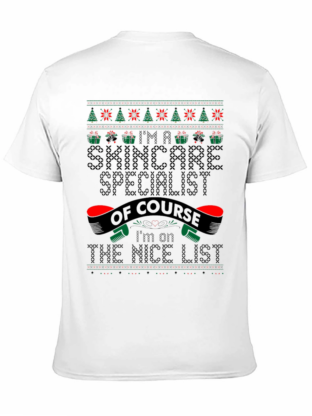 Skincare Specialist Christmas Ugly Sweater T-Shirt