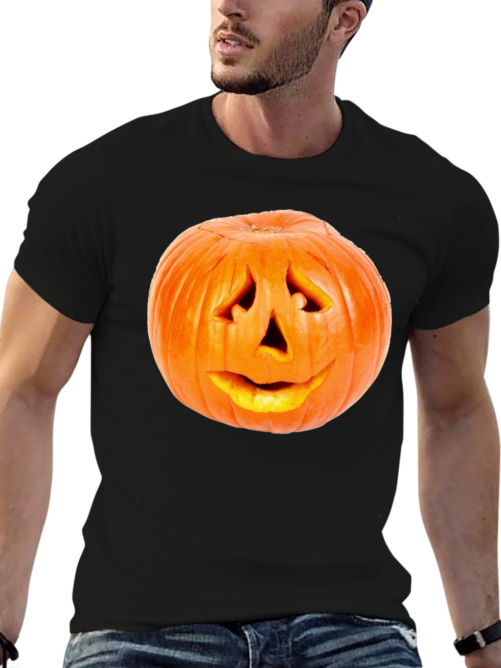 Halloween Pumpkin Face T-Shirt