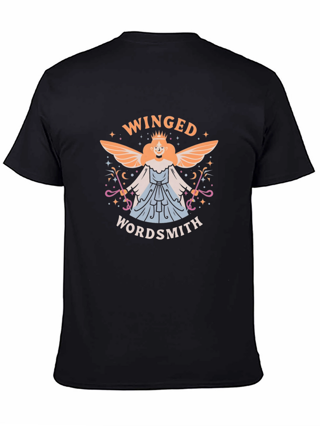 Winged Wordsmith T-Shirt - Unique Graphic Tee