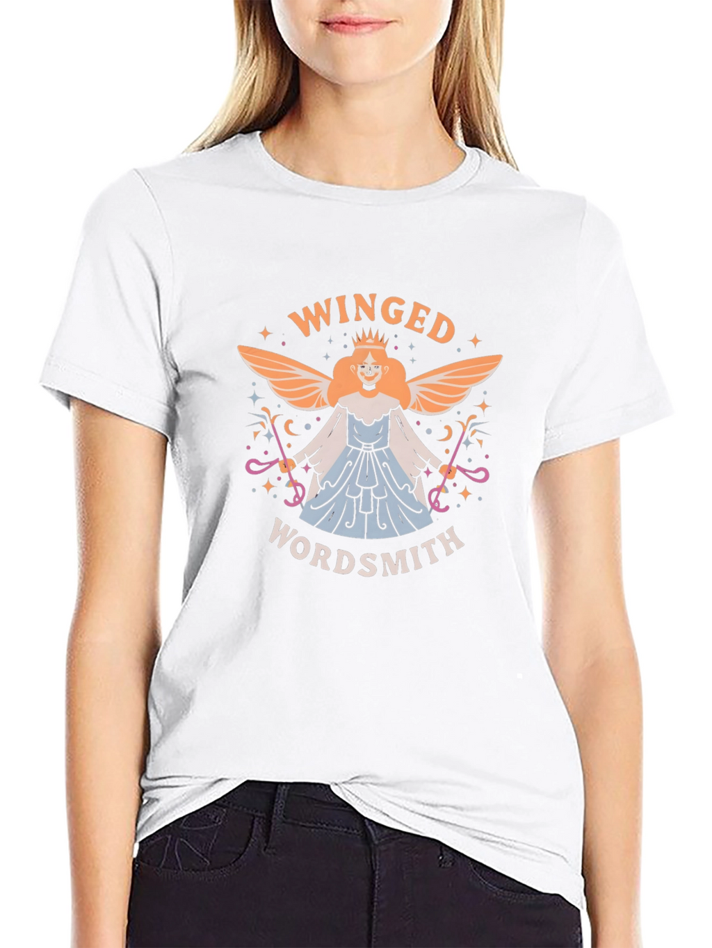 Winged Wordsmith T-Shirt - Unique Graphic Tee