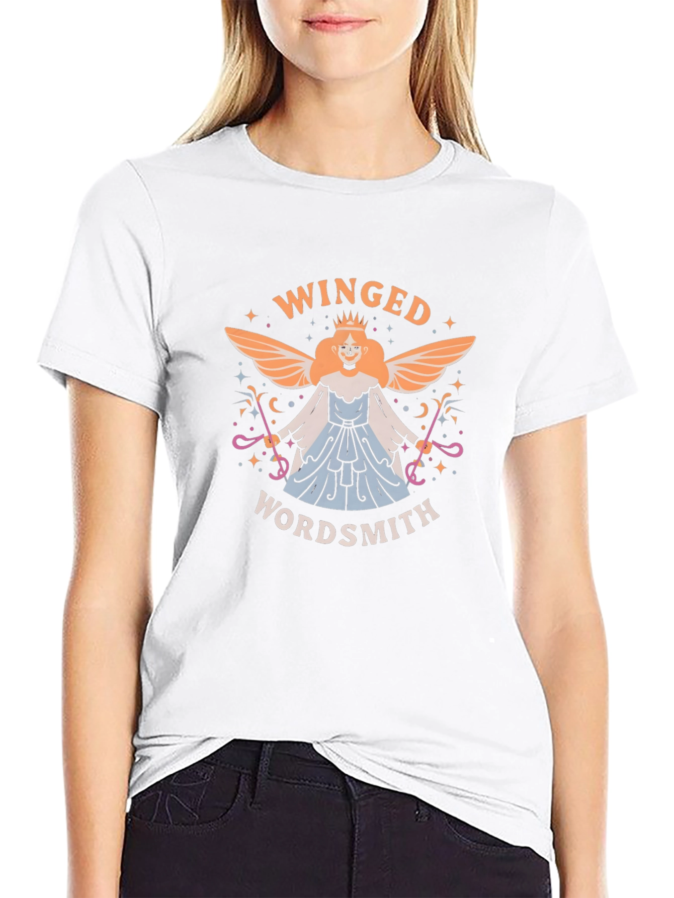 Winged Wordsmith T-Shirt - Unique Graphic Tee