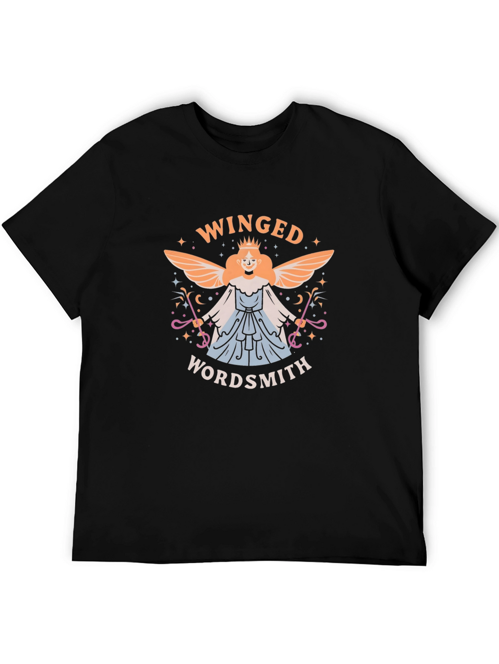 Winged Wordsmith T-Shirt - Unique Graphic Tee