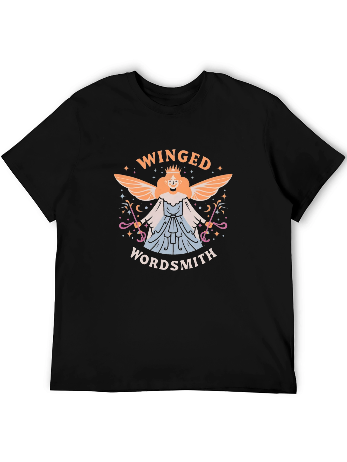 Winged Wordsmith T-Shirt - Unique Graphic Tee