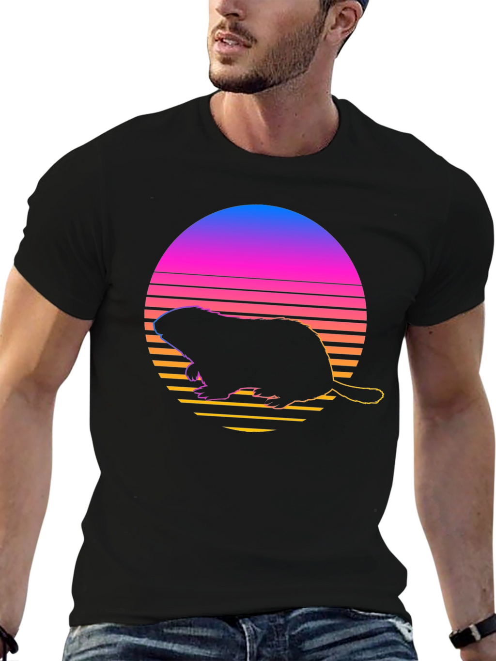 Retro Beaver T-Shirt