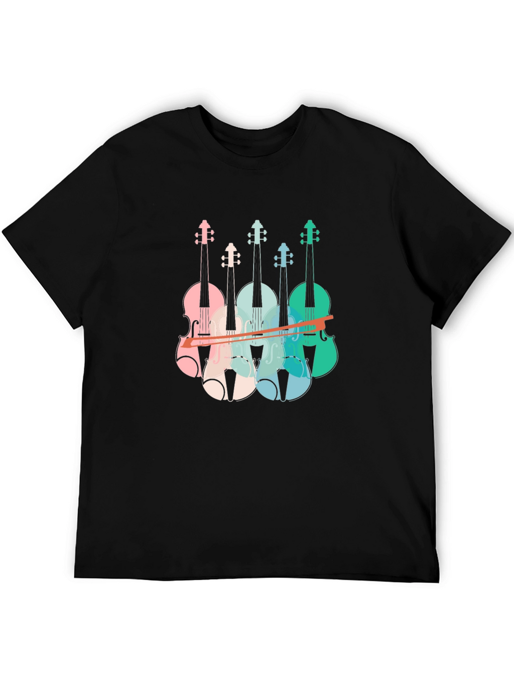Retro Violin T-Shirt - Music Lover Tee