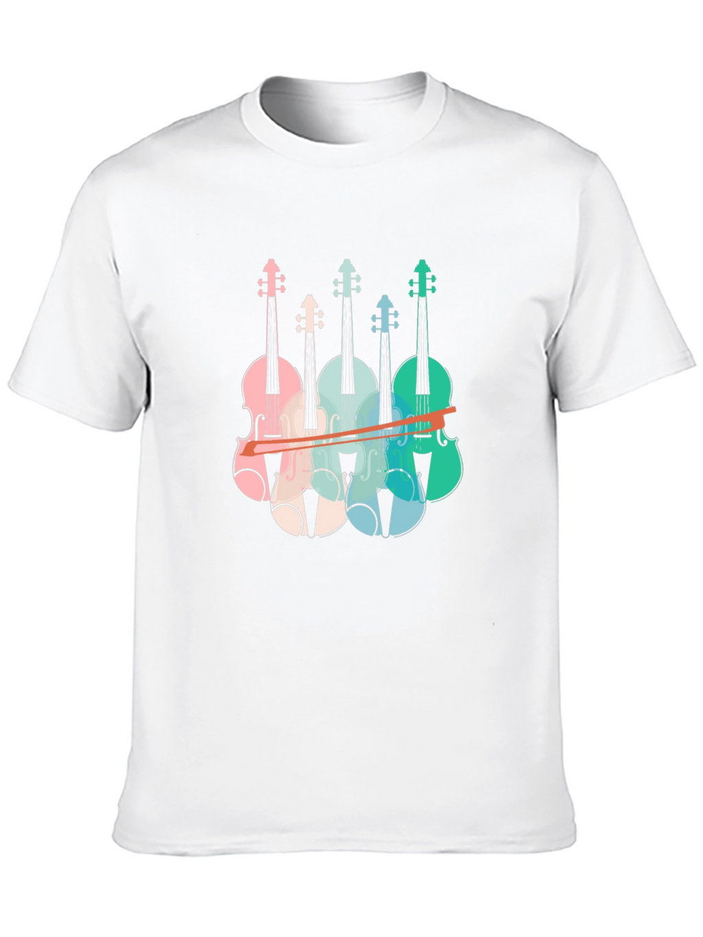 Retro Violin T-Shirt - Music Lover Tee