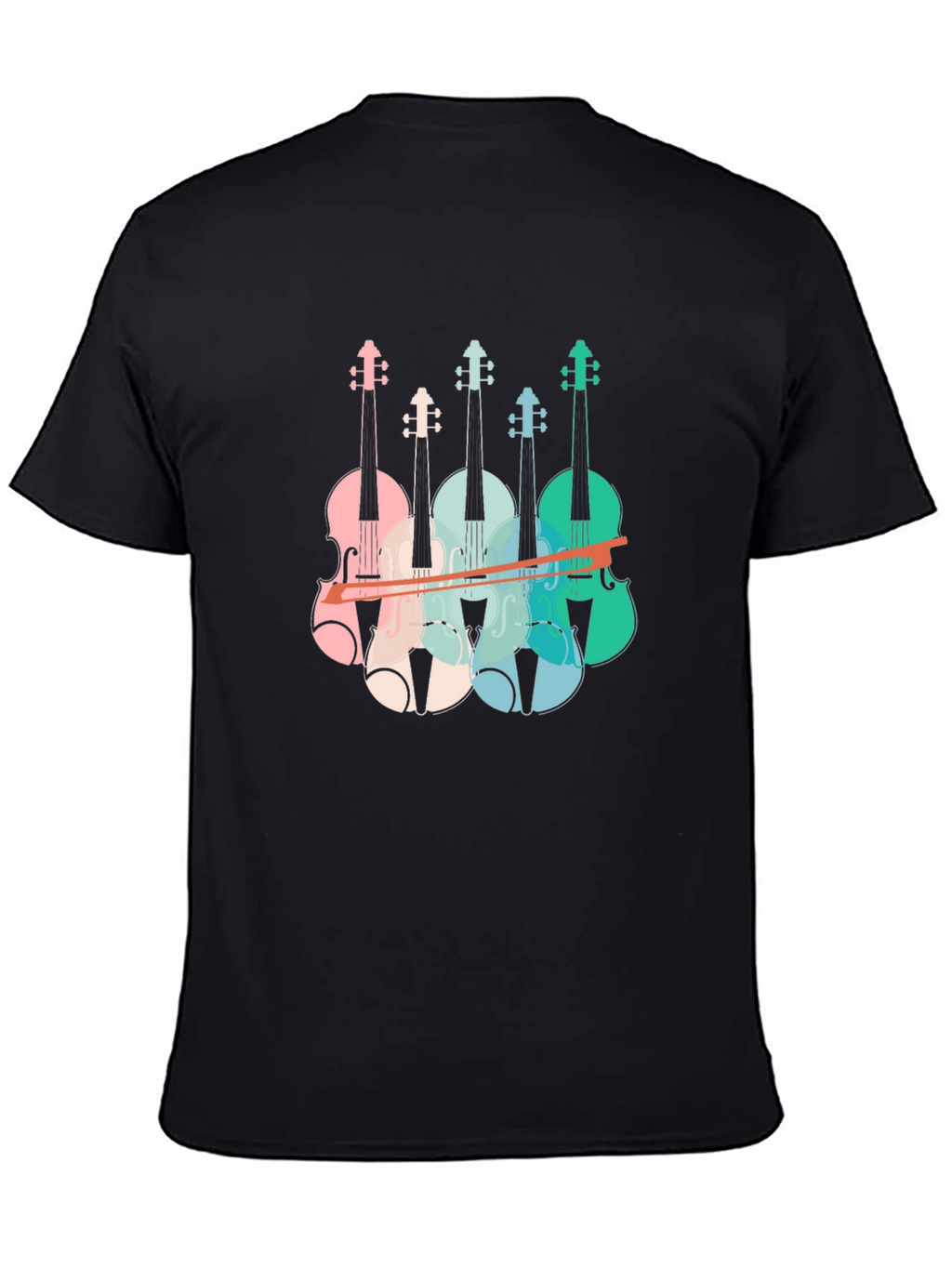 Retro Violin T-Shirt - Music Lover Tee
