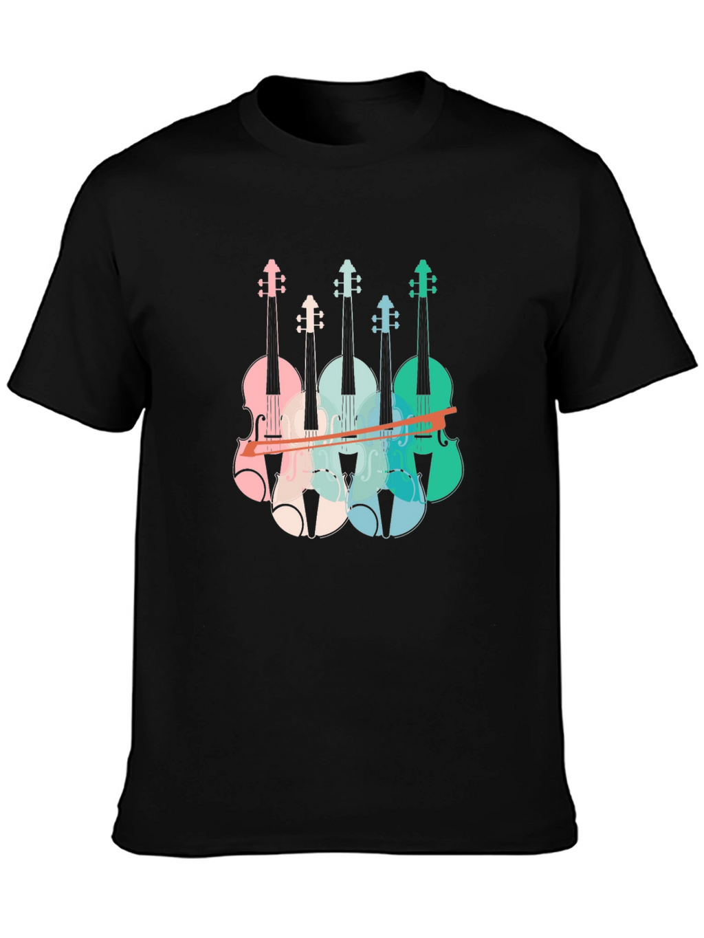 Retro Violin T-Shirt - Music Lover Tee