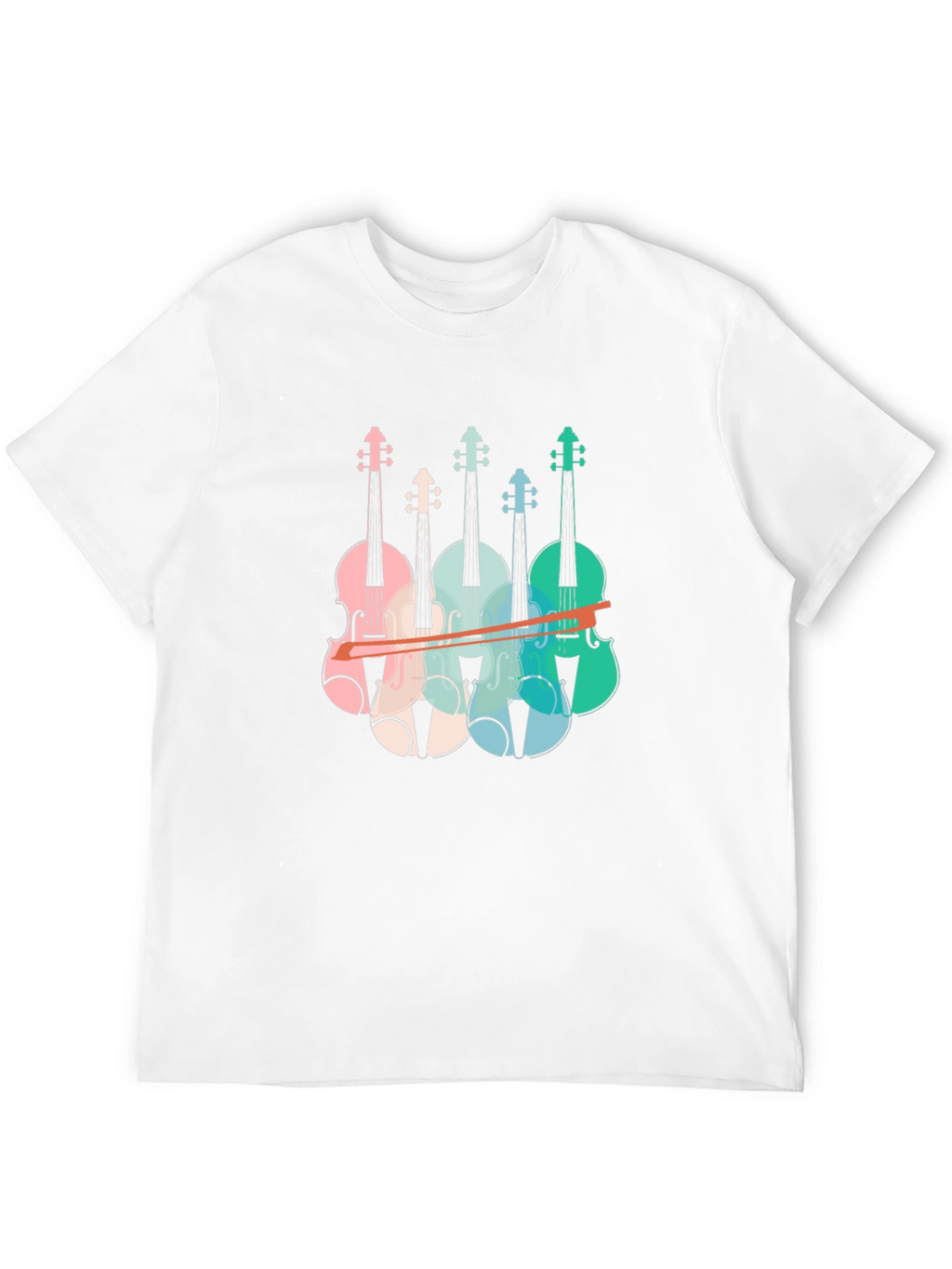 Retro Violin T-Shirt - Music Lover Tee