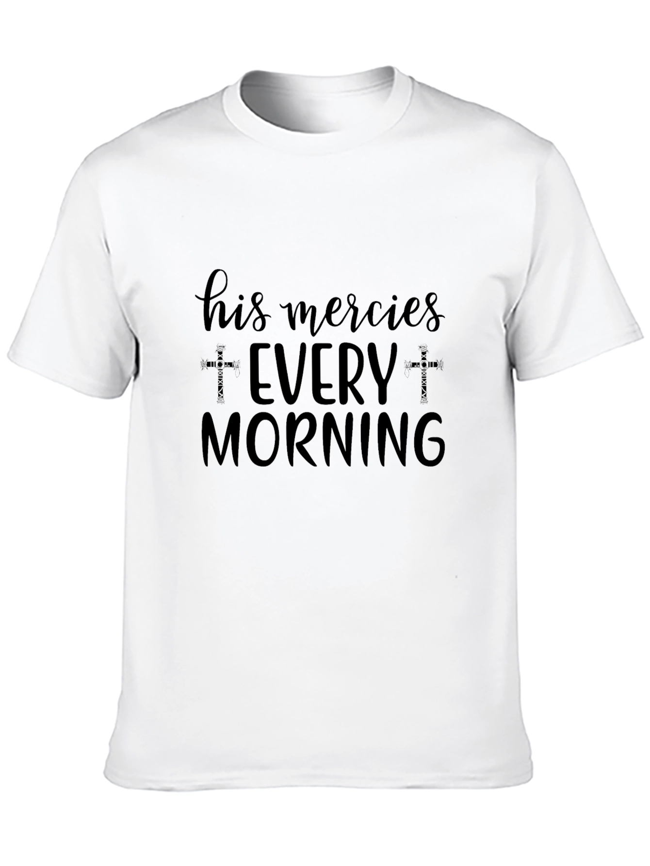 His Mercies Every Morning Black T-Shirt