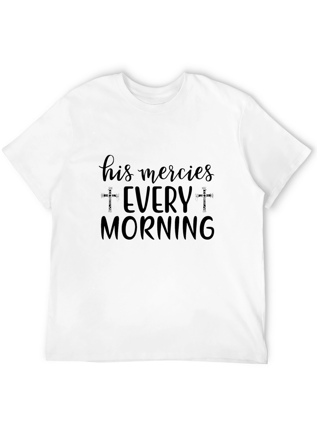 His Mercies Every Morning Black T-Shirt