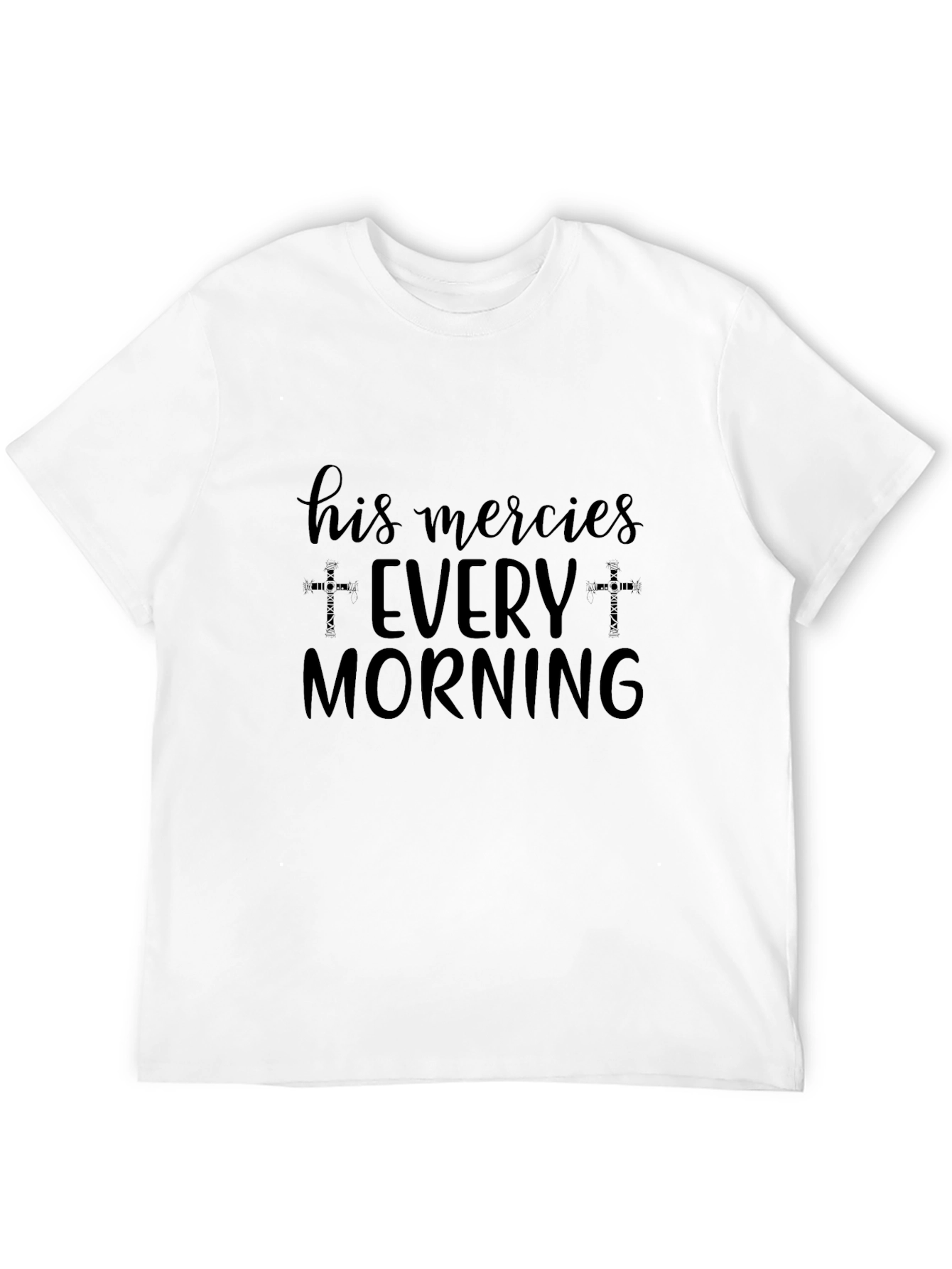 His Mercies Every Morning Black T-Shirt
