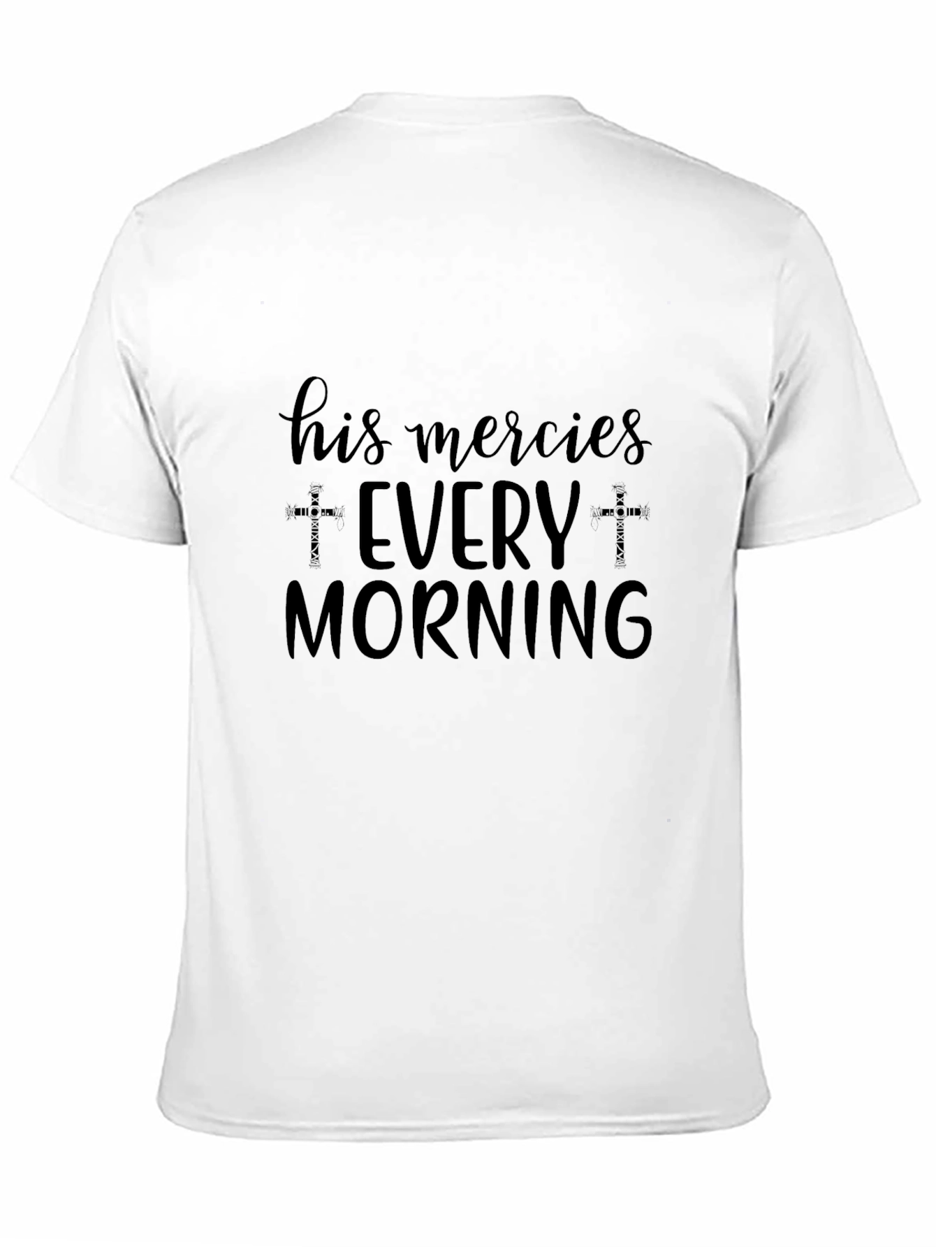 His Mercies Every Morning Black T-Shirt