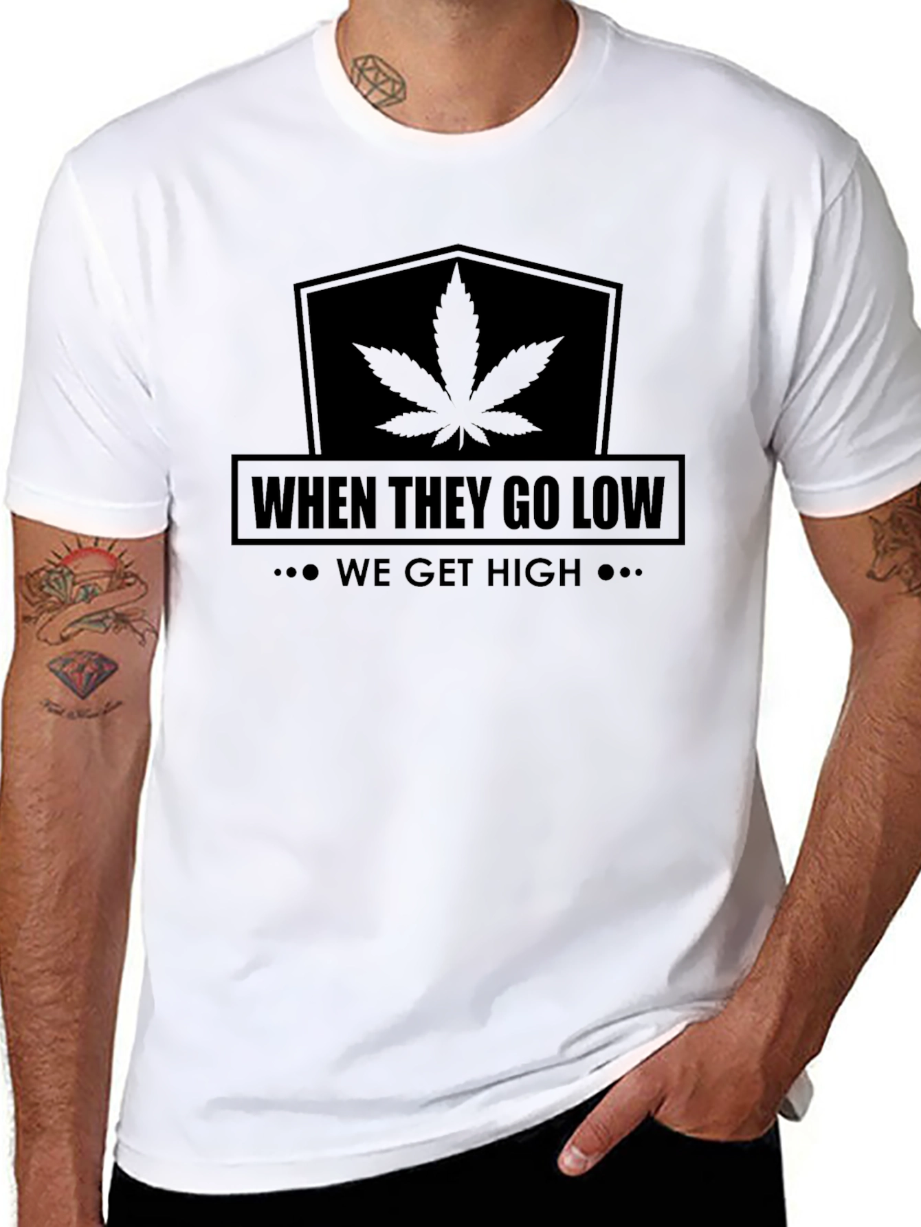 When They Go Low We Get High Graphic Tee