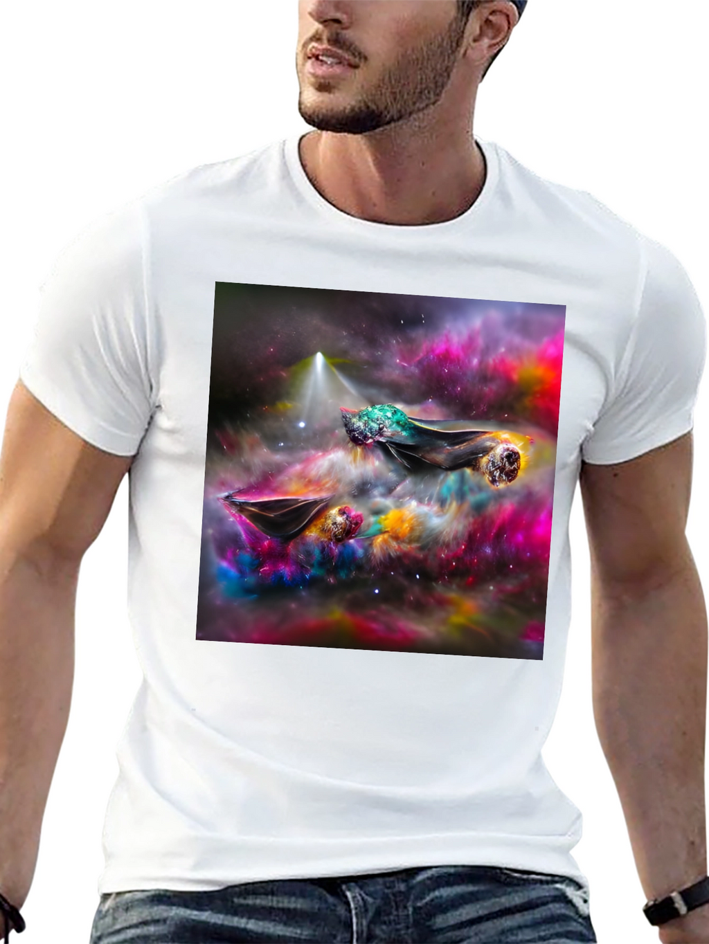 Nebula Dreamscape Tee - Cosmic Art Shirt