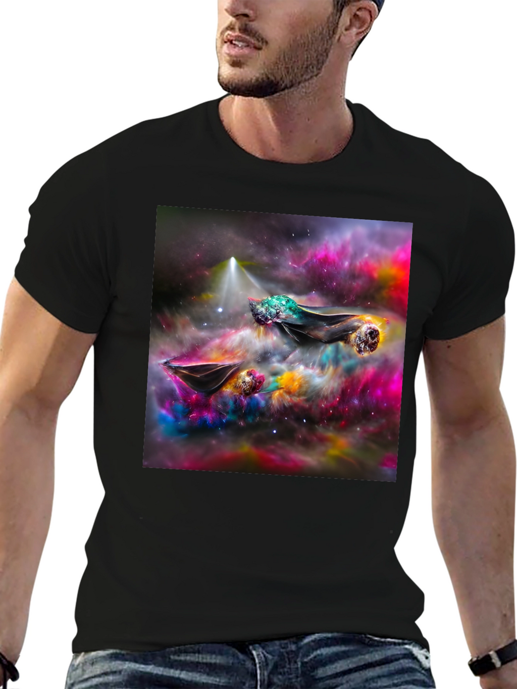 Nebula Dreamscape Tee - Cosmic Art Shirt