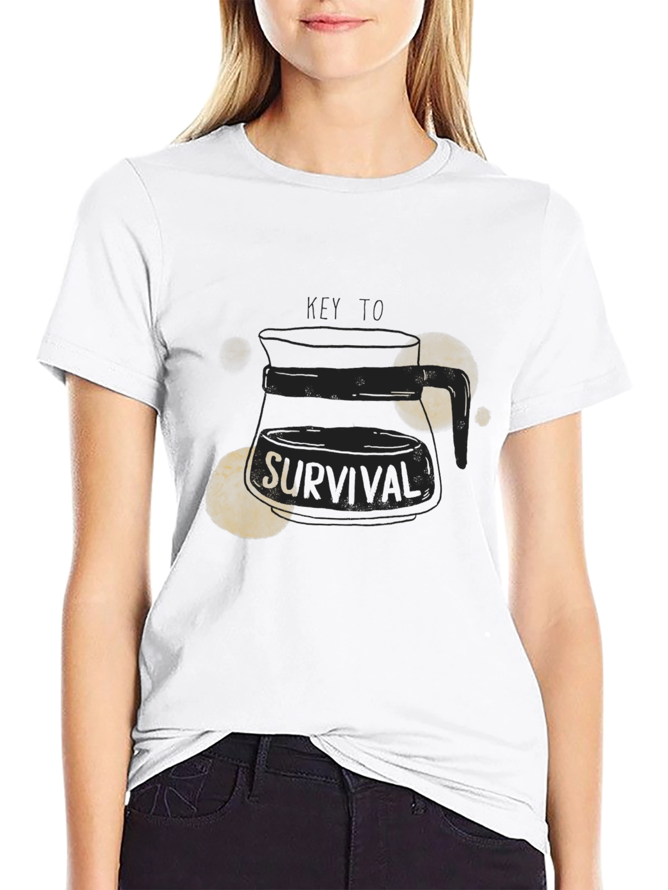 Coffee Key To Survival Graphic Tee
