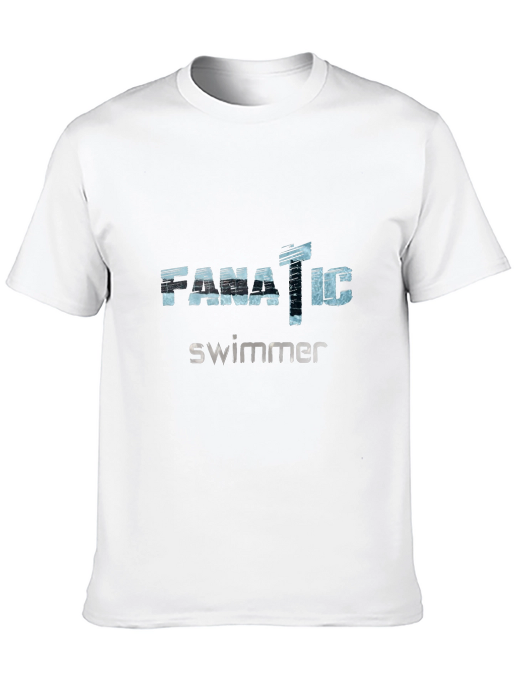 Fanatic Swimmer Black Graphic Tee