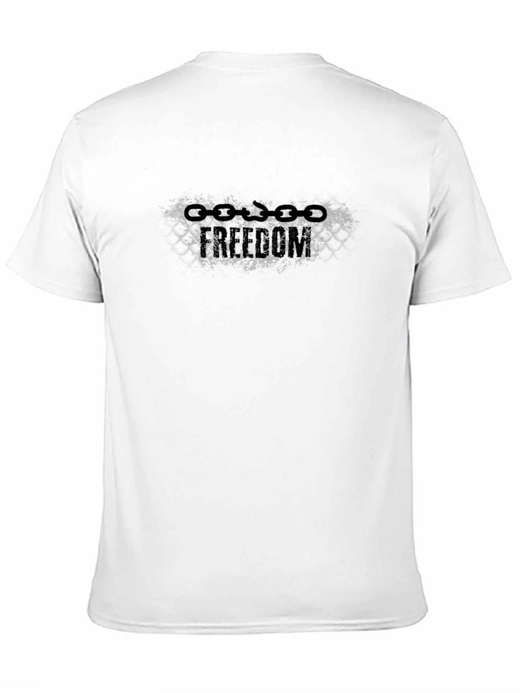 Freedom Chains Graphic Tee - Black Cotton Comfort