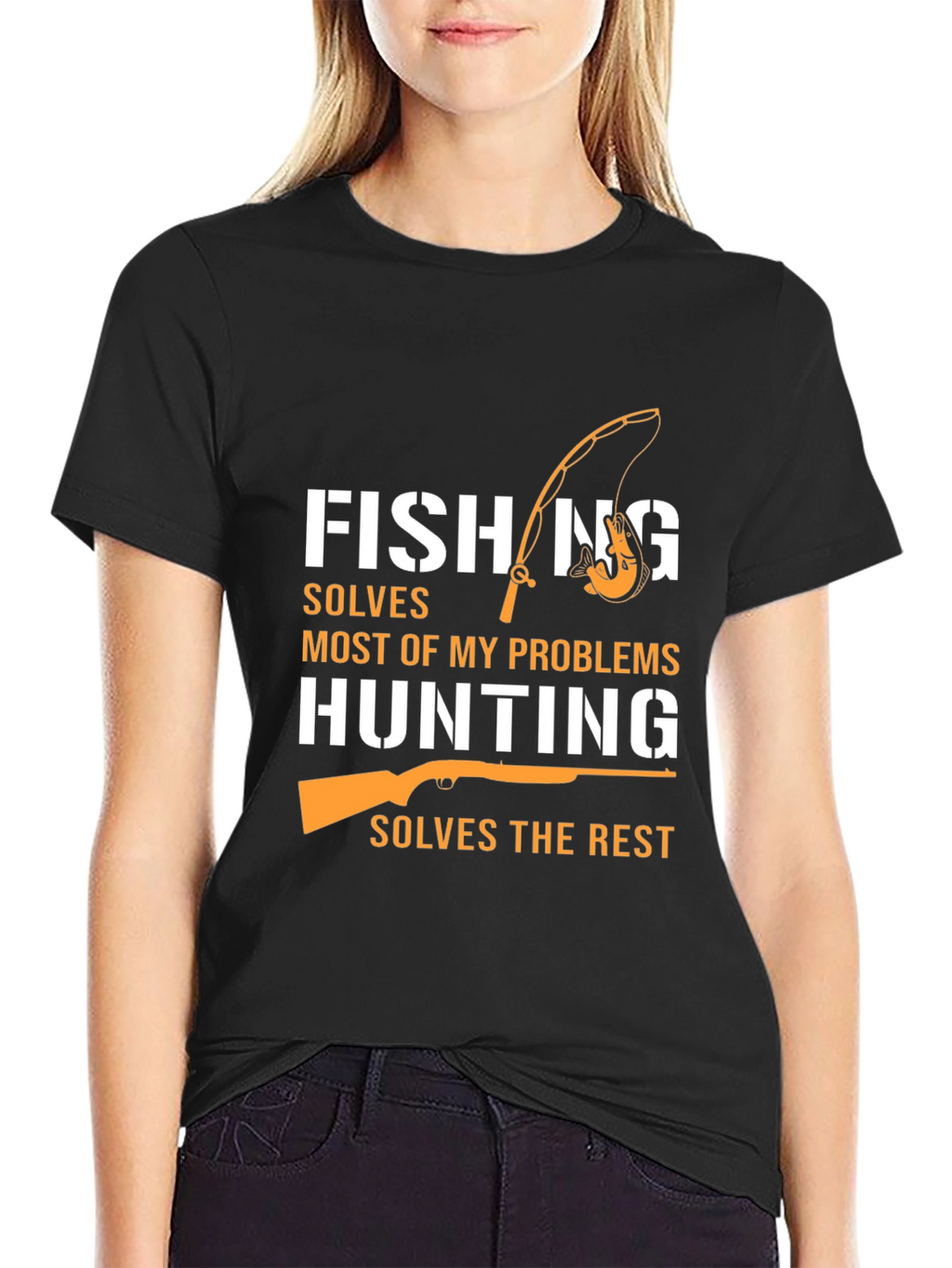 Fishing & Hunting Graphic Tee - Humor T-Shirt