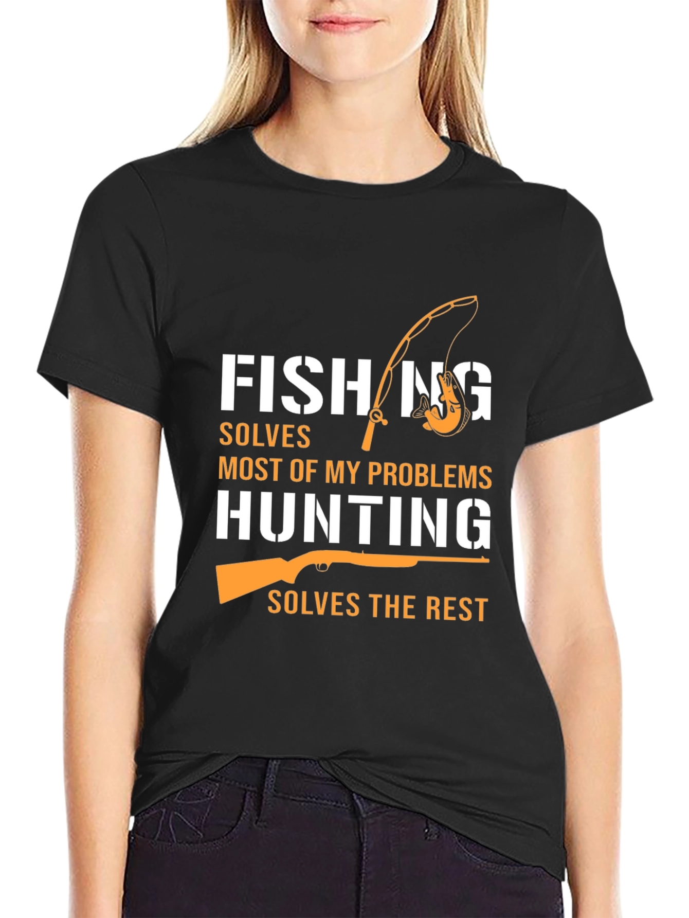 Fishing & Hunting Graphic Tee - Humor T-Shirt