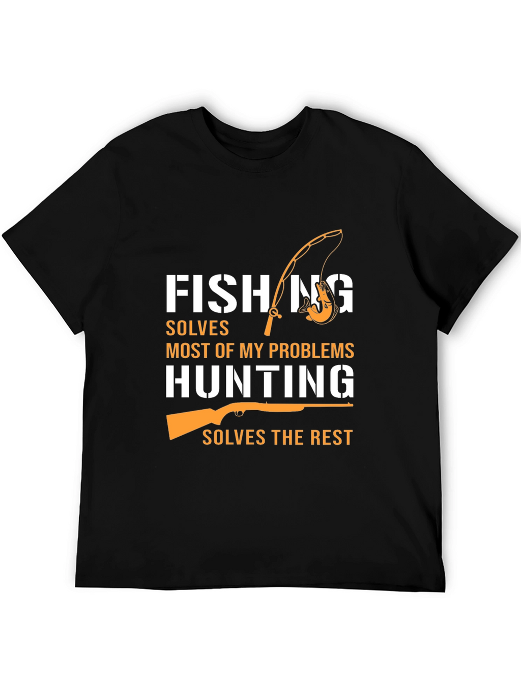 Fishing & Hunting Graphic Tee - Humor T-Shirt