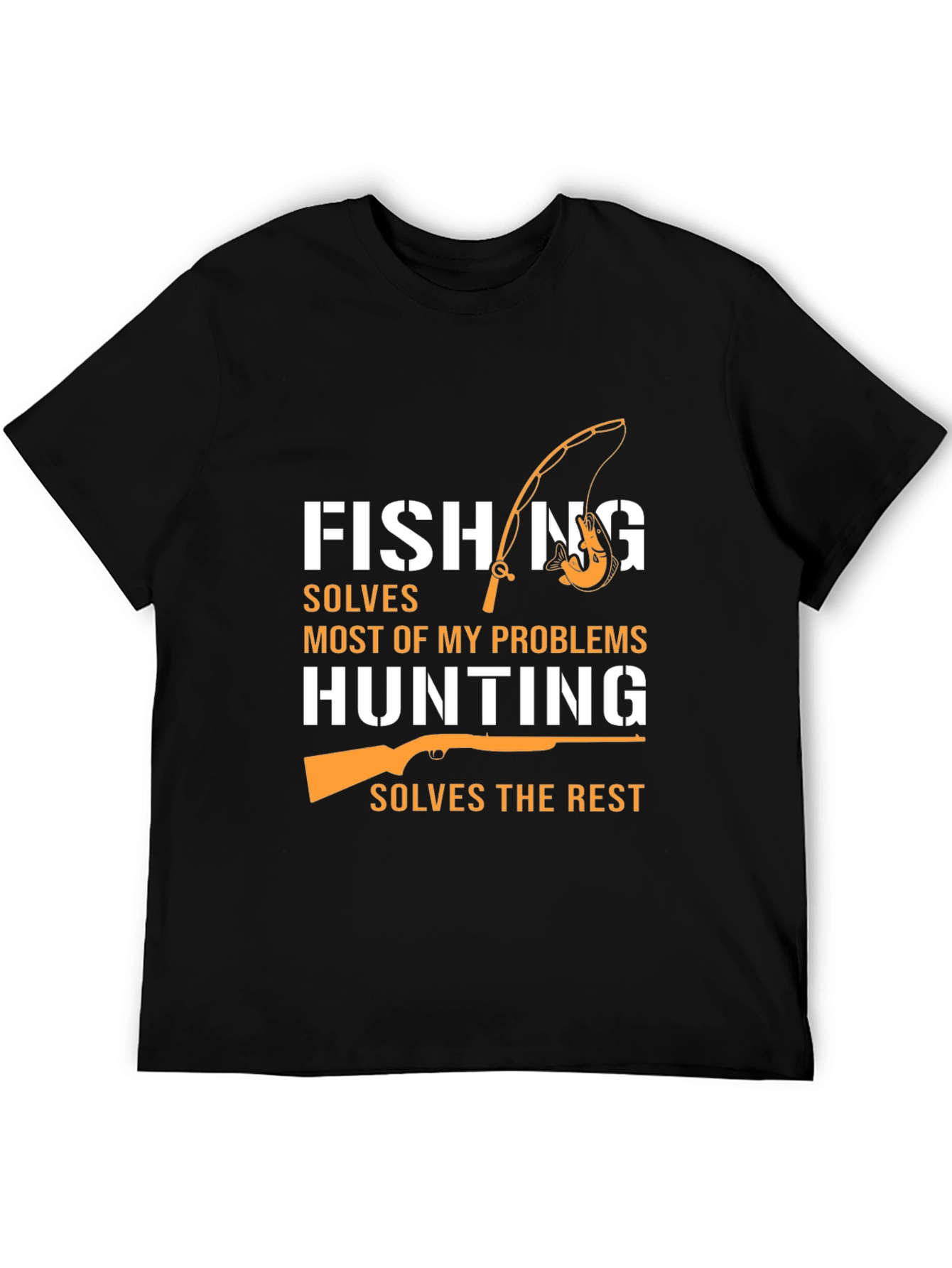 Fishing & Hunting Graphic Tee - Humor T-Shirt