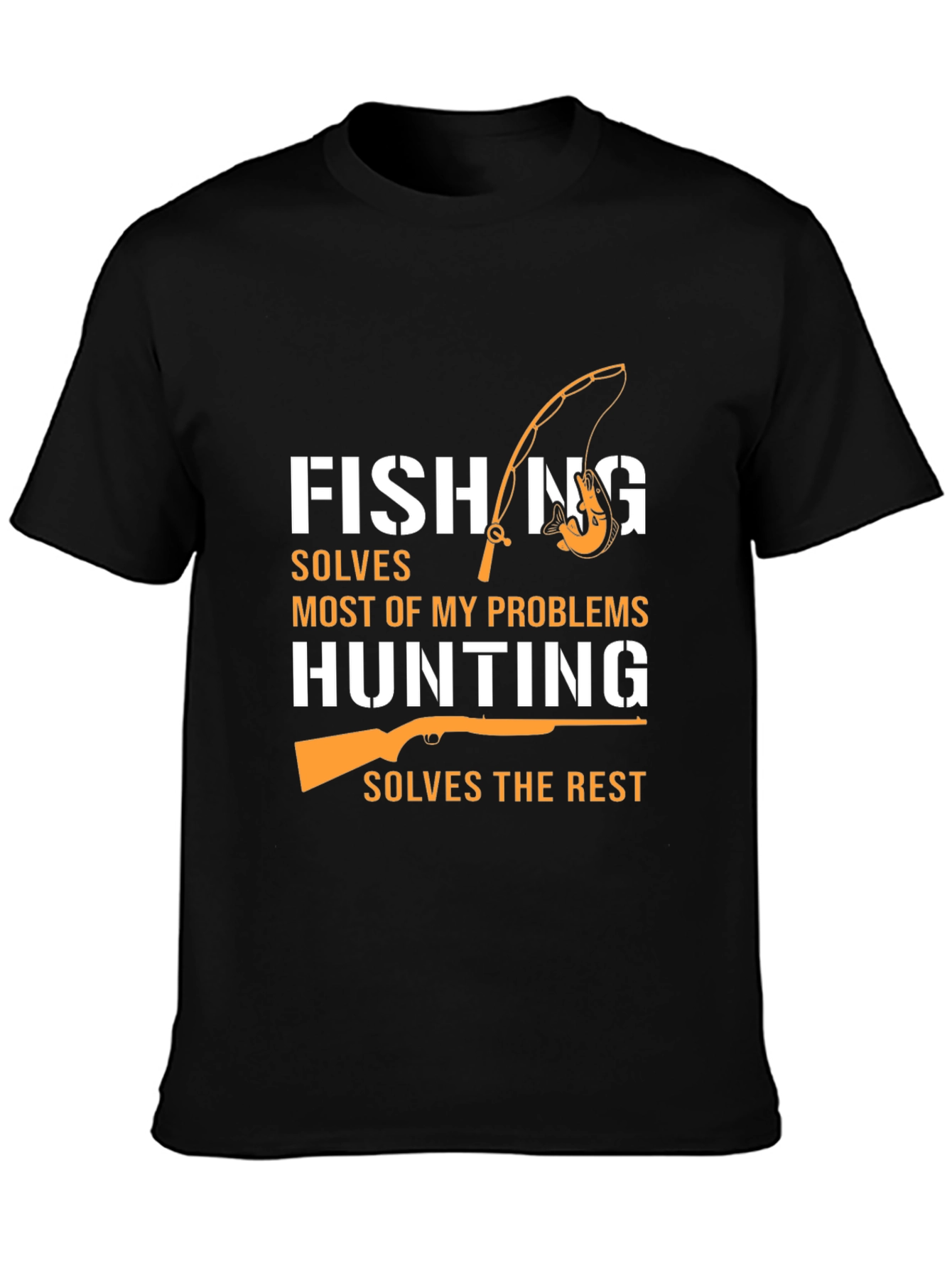 Fishing & Hunting Graphic Tee - Humor T-Shirt