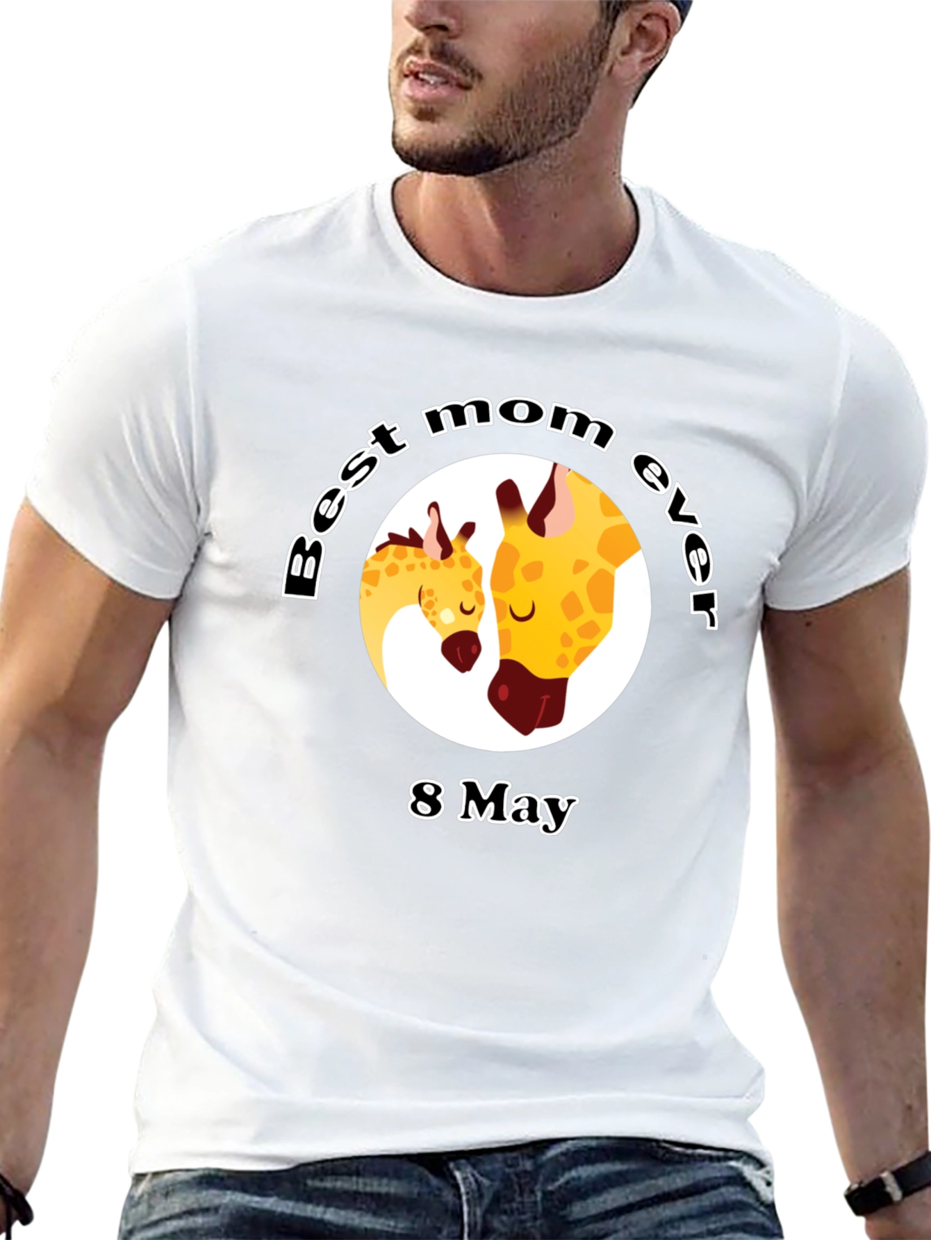 Best Mom Ever Giraffe T-Shirt - 8 May