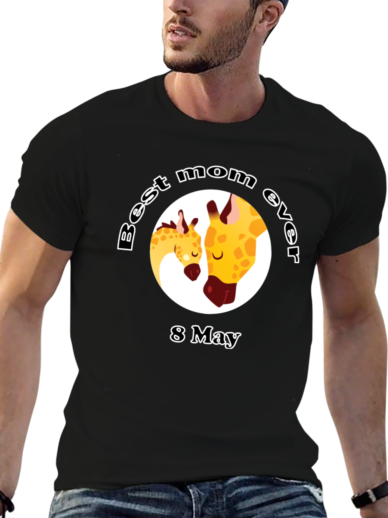 Best Mom Ever Giraffe T-Shirt - 8 May