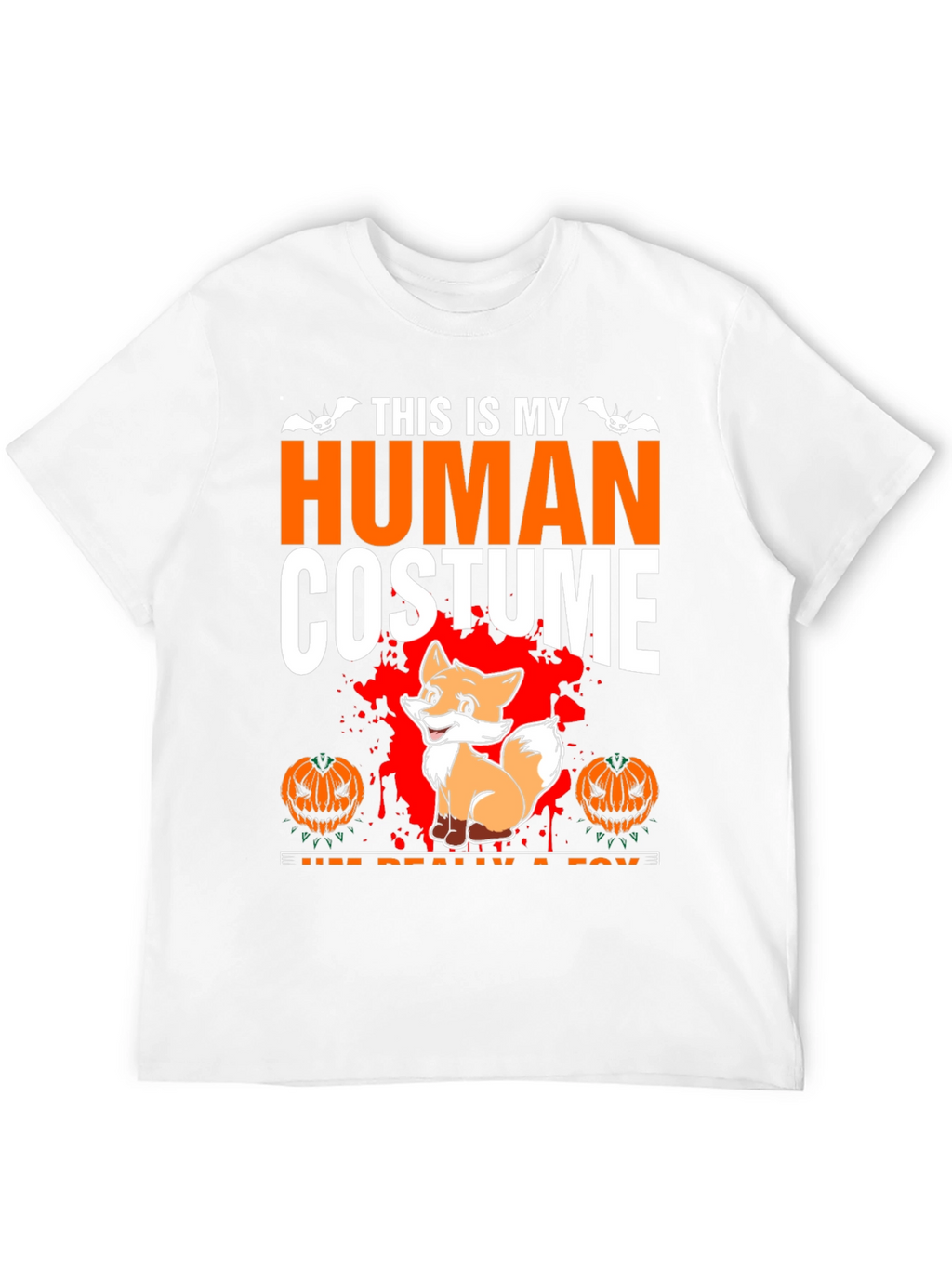Human Costume Fox Halloween T-Shirt