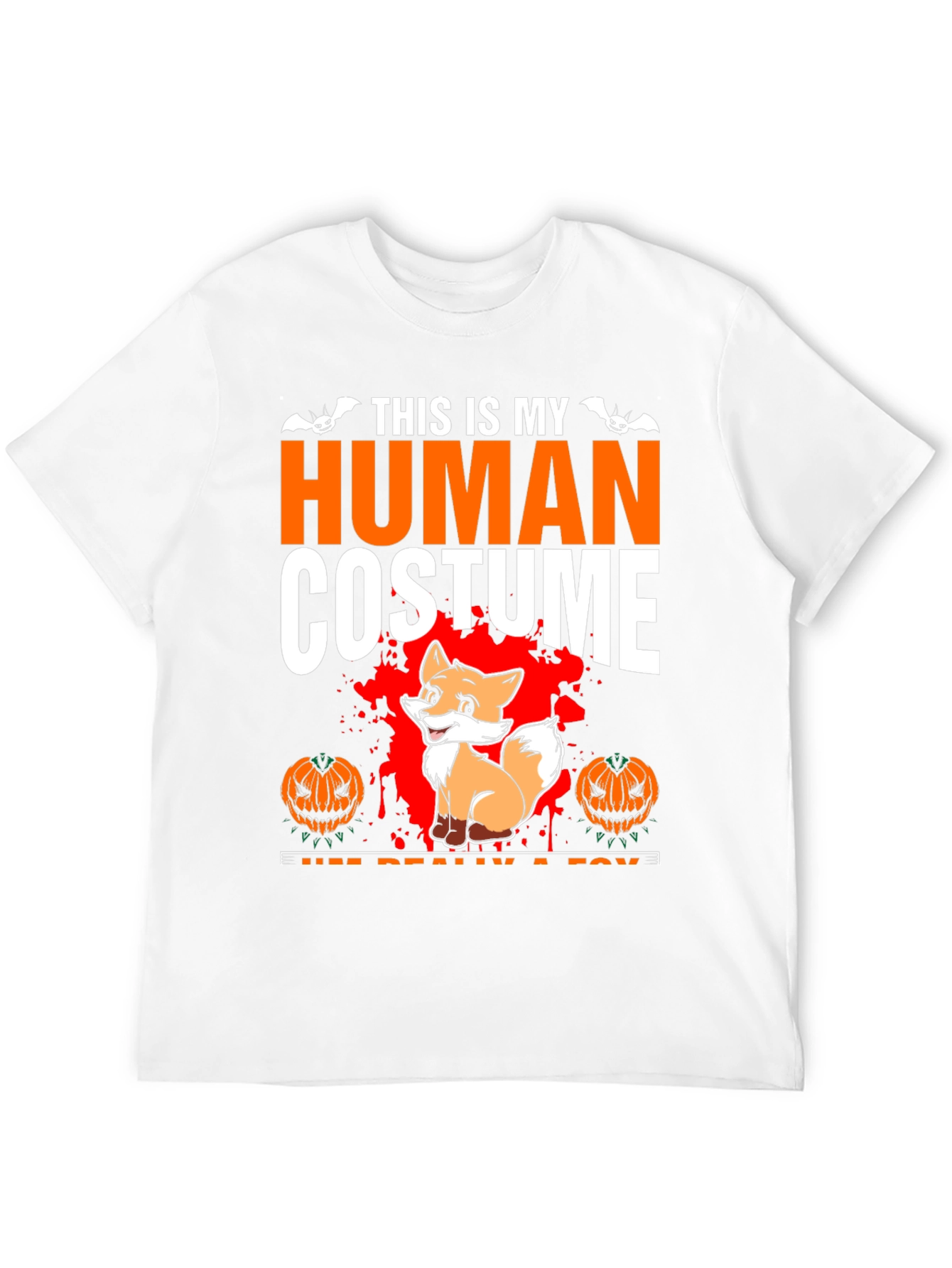 Human Costume Fox Halloween T-Shirt