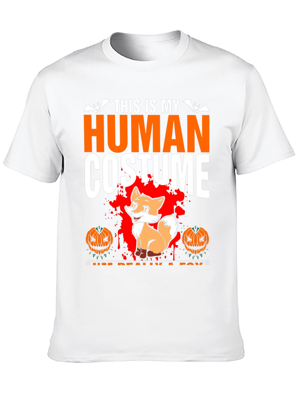 Human Costume Fox Halloween T-Shirt