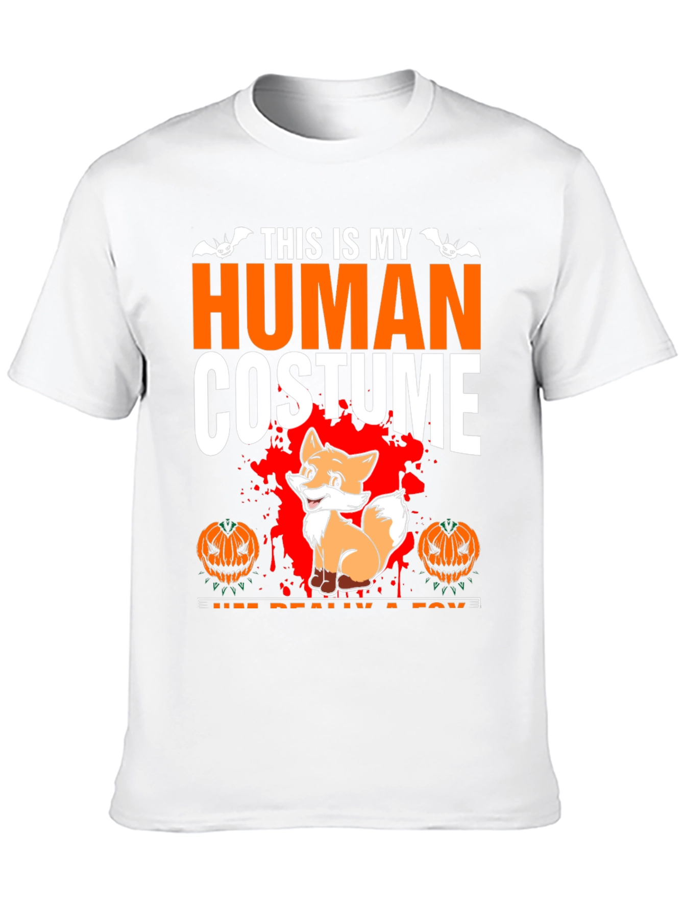 Human Costume Fox Halloween T-Shirt