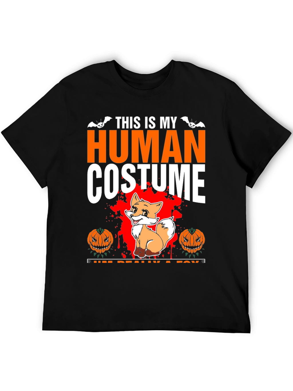 Human Costume Fox Halloween T-Shirt