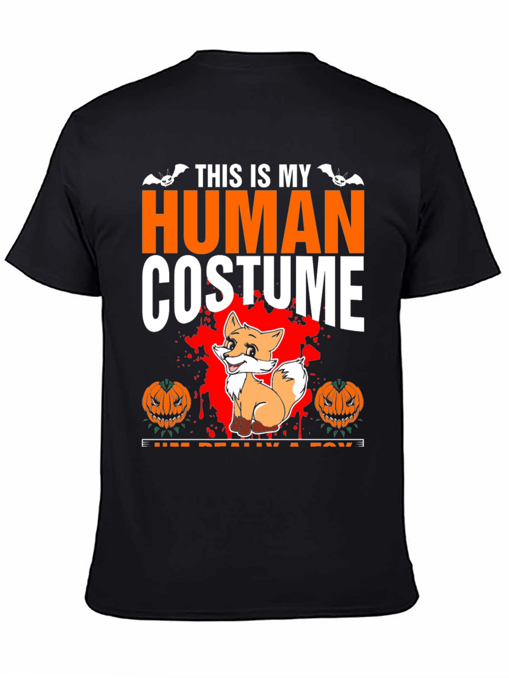 Human Costume Fox Halloween T-Shirt