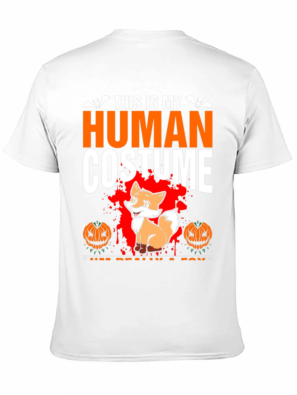 Human Costume Fox Halloween T-Shirt