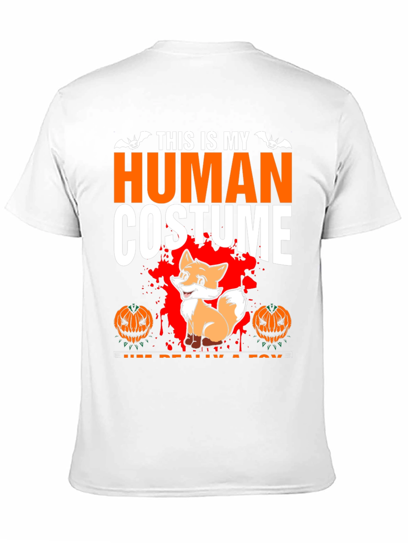 Human Costume Fox Halloween T-Shirt