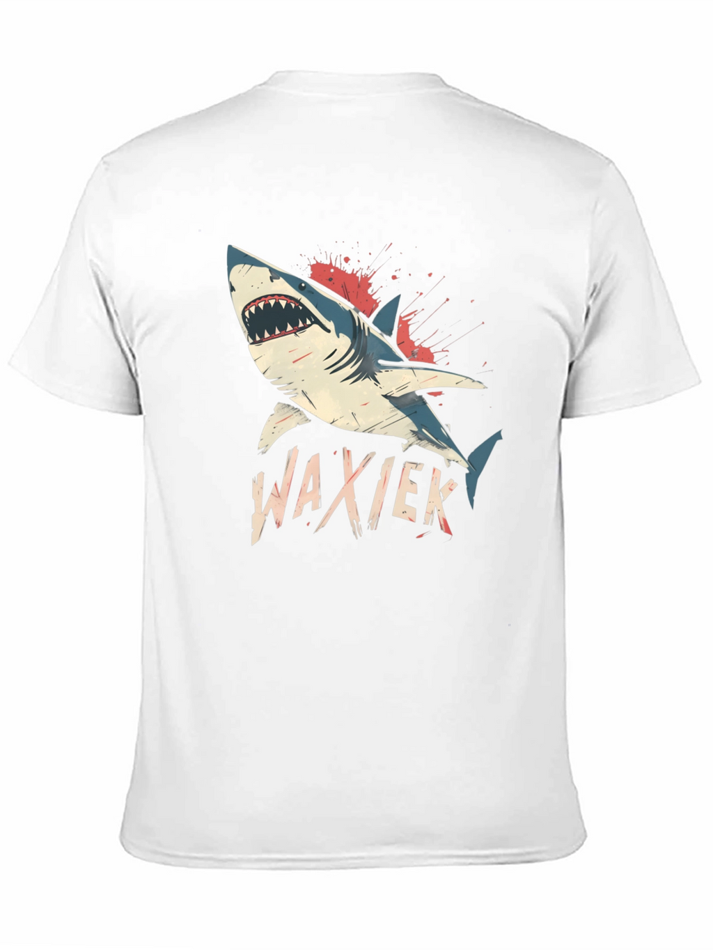 Shark Attack Black T-Shirt - WAXIEK