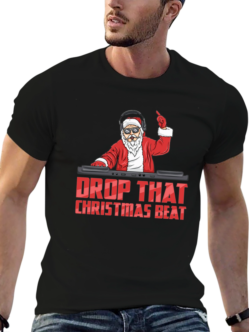 DJ Santa Christmas Beat T-Shirt